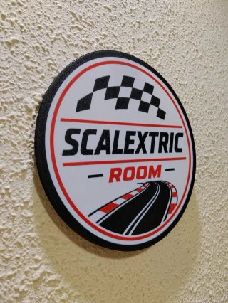 Placa Decorativa Scalextric Room