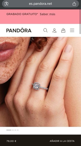 Anillo Pandora Plata 925 Circonita Cúbica
