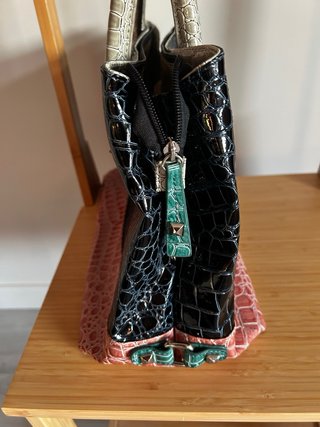 Bolso Volum Negro y Rosa Nuevo