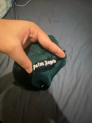 Palm Angels Pantalones Cortos Verde Oscuro