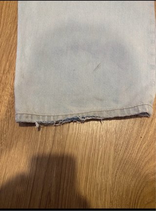 Pantalón Zara Wide Leg Azul Claro