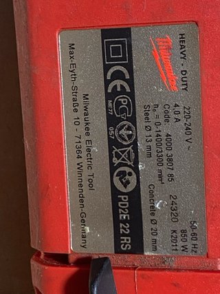 Taladro Percutor Milwaukee