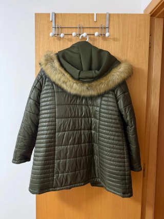 Chaquetón reversible verde oliva