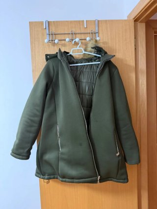 Chaquetón reversible verde oliva