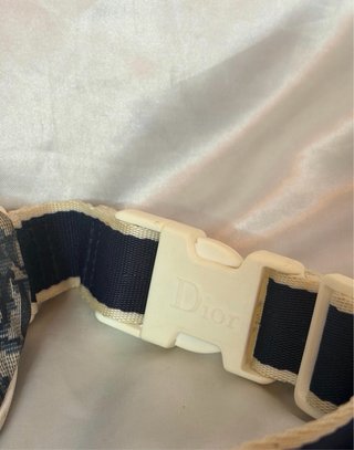 Riñonera Dior Trotter Azul y Beige
