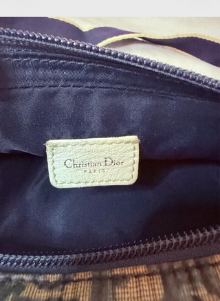 Riñonera Dior Trotter Azul y Beige