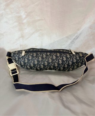 Riñonera Dior Trotter Azul y Beige