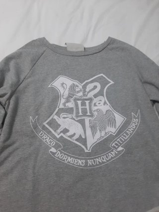 Sudadera Gris Harry Potter Escudo