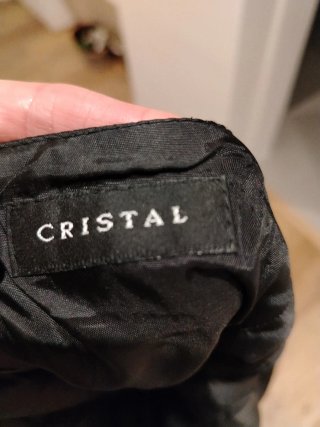 Vestido vestir satén negro T.42 COMO NUEVO