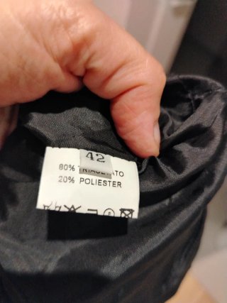 Vestido vestir satén negro T.42 COMO NUEVO