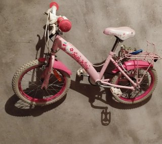 Bicicleta Infantil Hello Kitty Rosa