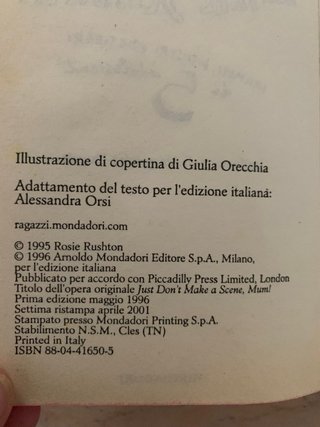 Mamma non fare scenate edizione tascabile vintage