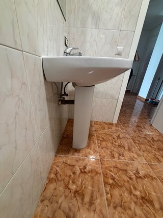 Conjunto lavabo y lavapies