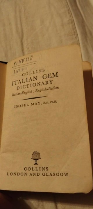 Mini dizionario italiano/inglese