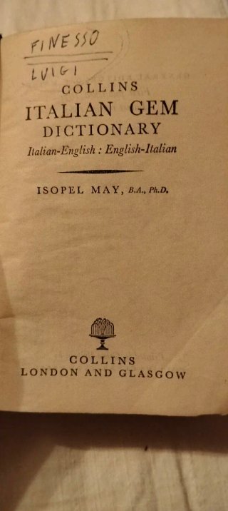 Mini dizionario italiano/inglese