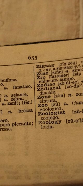 Mini dizionario italiano/inglese