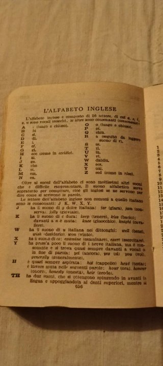 Mini dizionario italiano/inglese