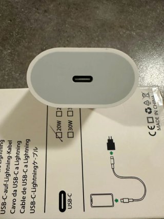Cargador Apple iPhone Blanco