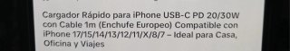 Cargador Apple iPhone Blanco