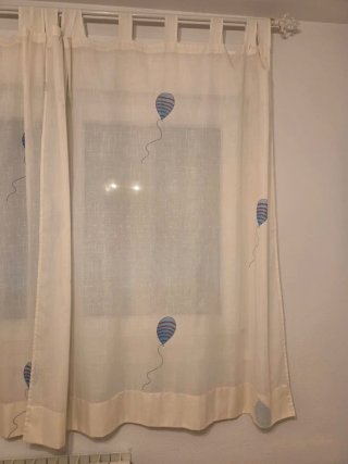 Cortinas infantiles con globos