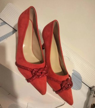 Scarpe tacco rosse n.41.