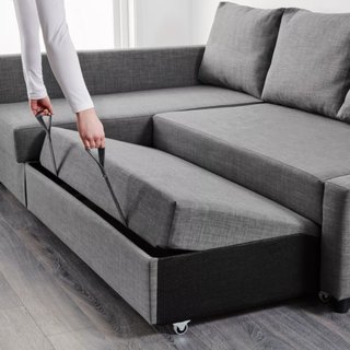 Sofá Cama Chaise Longue IKEA FRIHETEN Gris