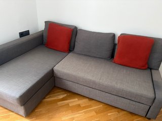 Sofá Cama Chaise Longue IKEA FRIHETEN Gris