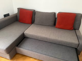 Sofá Cama Chaise Longue IKEA FRIHETEN Gris