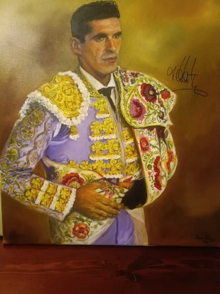 Cuadro al óleo Talavante firmado