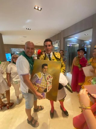 Cuadro al óleo Talavante firmado