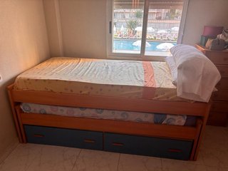 Cama nido madera y tela