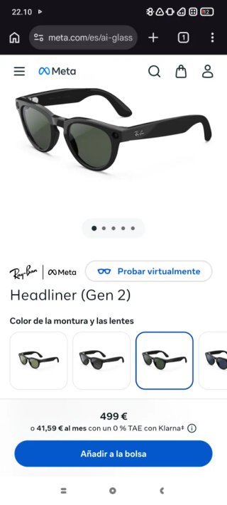 Ray-Ban Meta Headliner Gen 2 Gafas