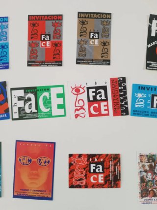 Flyers, Invitaciones Discoteca The Face Años 90