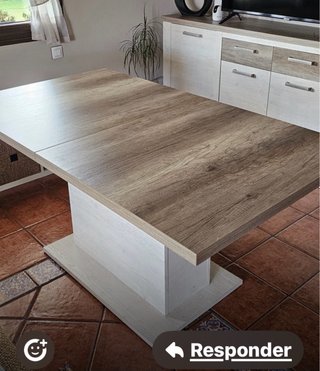 Mesa comedor extensible 160x90