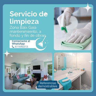 Servicio limpieza zona Baix Gaià