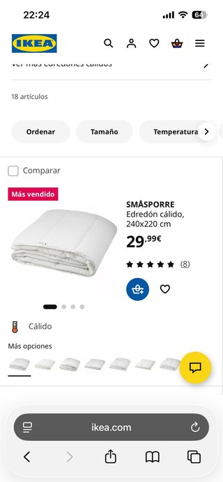 Edredón ikea