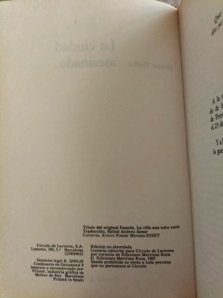 La ciudad asesinada. Libro