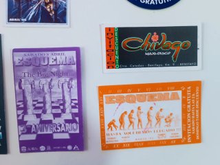 Flyers, Invitaciones,  Discoteca Barraca y Esquema