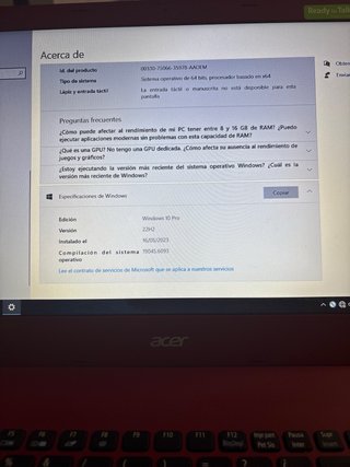 ACER ASPIRE E5-573 ROJO | SSD 480 GB | 8 GB RAM