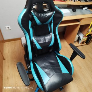 Silla Gaming Negra y Azul