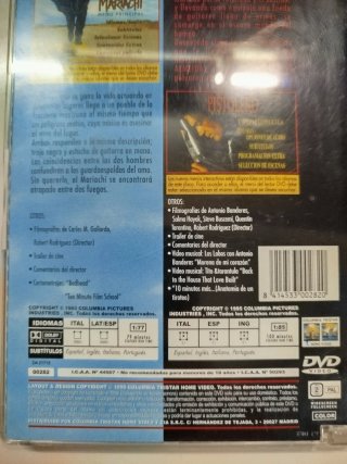 Pack dos películas en DVD: El Mariachi y Desperado