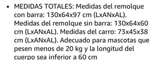 Remolque bici para perros (2 mascotas)