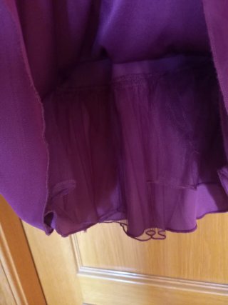 Vestido fiesta morado talla 34 XS