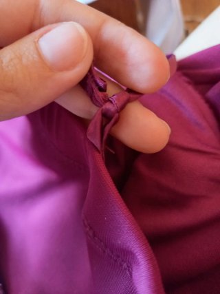 Vestido fiesta morado talla 34 XS