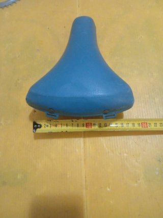 Sillín bicicleta azul