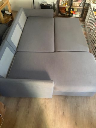 Sofá Cama Chaise Longue Gris