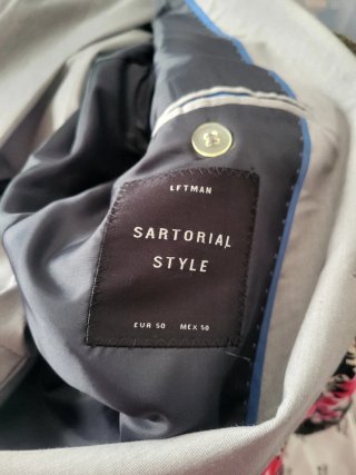 Traje juvenil gris