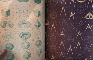 Libro de scrapbook paper de geometría sagrada