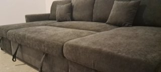 Sofá Cama Gris con Arcón