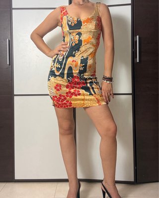 Vestido D&G floral vintage IT40 s